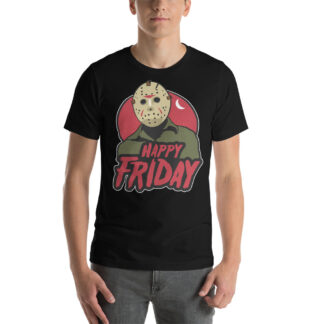 Happy Friday black T-shirt