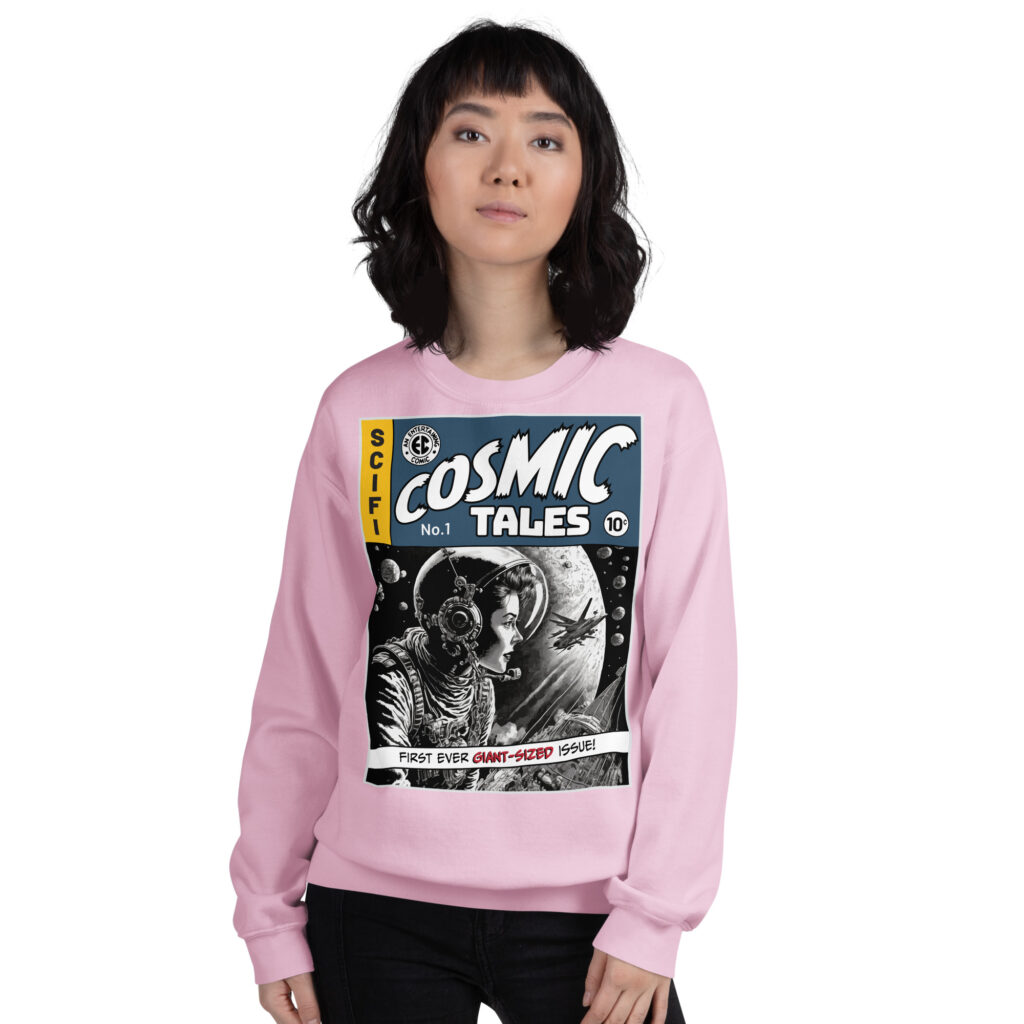 Cosmic Tales comic book sweatshirt