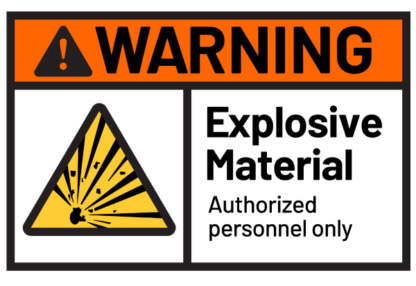 Warning: Explosive Material T-shirt