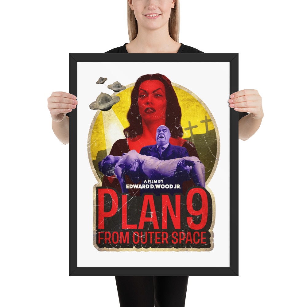 Plan 9 From Outer Space framed poster