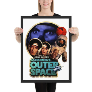 Assignment Outer Space framed poster