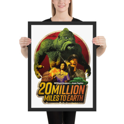 20 Million Miles to Earth framed poster