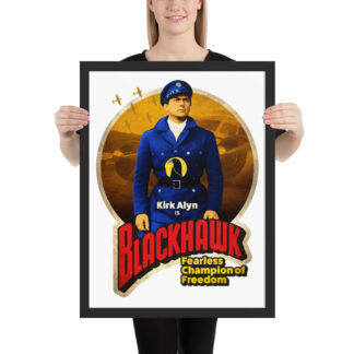 Blackhawk framed poster