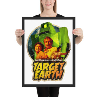 Target Earth framed poster