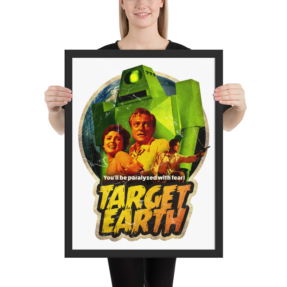 Target Earth framed poster