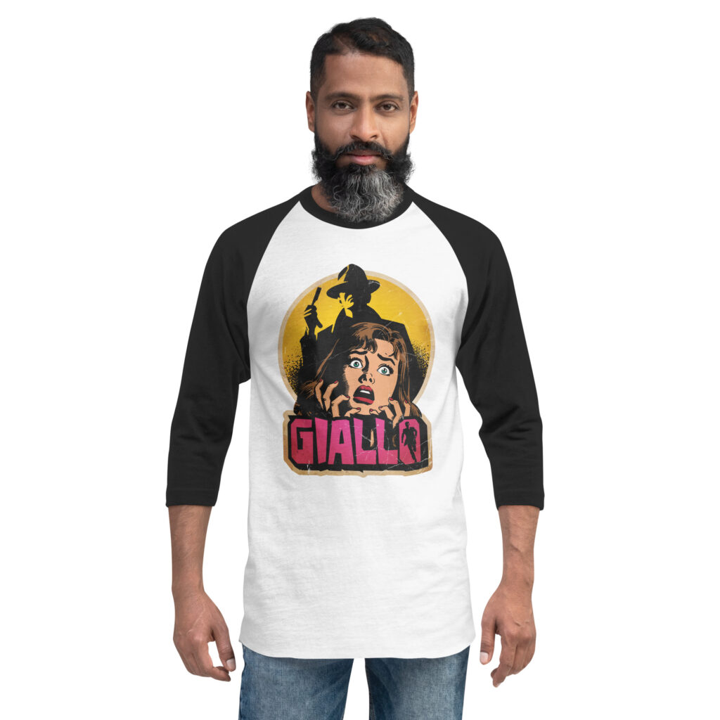 Giallo 3/4 sleeve raglan shirt