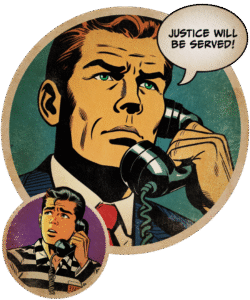 Justice Will Be Served comic book art