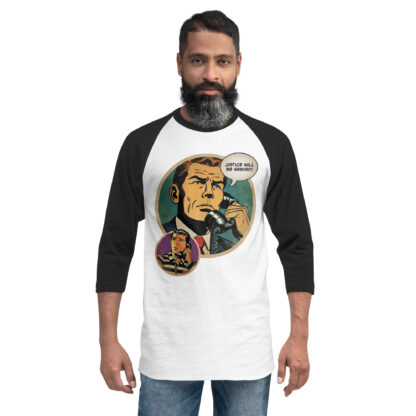 Justice Will Be Served 3/4 sleeve raglan shirt - Image 7