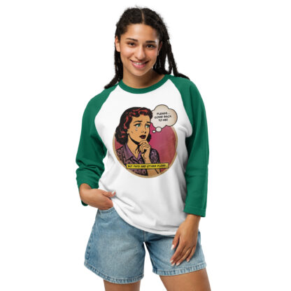 Please Come Back To Me 3/4 sleeve raglan shirt - Image 11