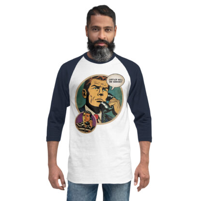 Justice Will Be Served 3/4 sleeve raglan shirt - Image 8