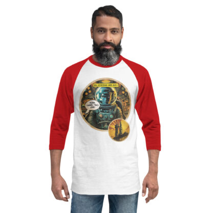 All Systems Are Go 3/4 sleeve raglan shirt - Image 9