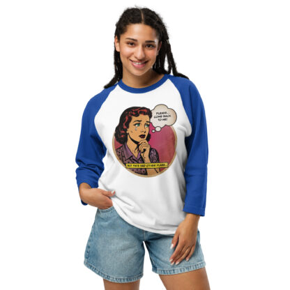 Please Come Back To Me 3/4 sleeve raglan shirt - Image 8