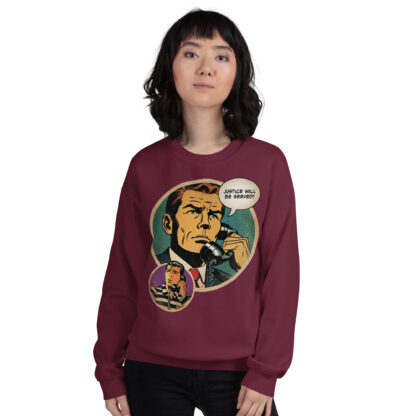 Justice Will Be Served (comics art) Unisex Sweatshirt - Image 4