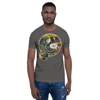 In the Capsule (retro sci-fi comic art) Unisex T-shirt - Image 7