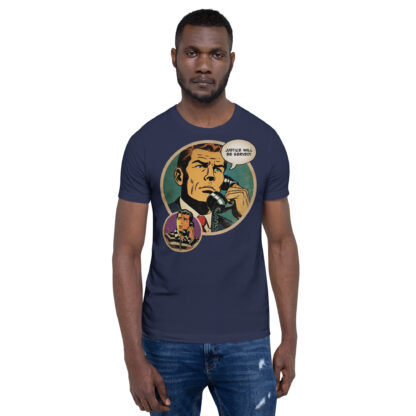 Justice Will Be Served (comic book art) Unisex T-shirt - Image 2