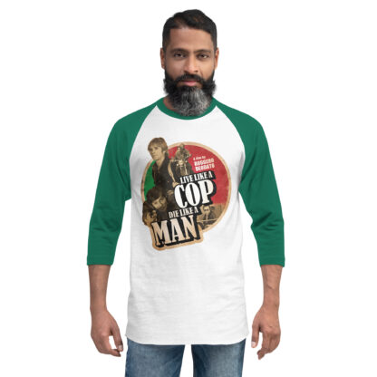 Live Like a Cop Die Like a Man 3/4 sleeve raglan shirt - Image 11