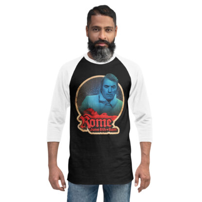 Rome June 6th 3/4 sleeve raglan shirt - Image 2