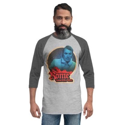 Rome June 6th 3/4 sleeve raglan shirt - Image 6