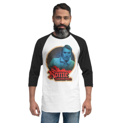 Rome June 6th 3/4 sleeve raglan shirt - Image 7
