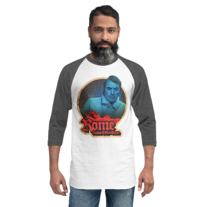 Rome June 6th 3/4 sleeve raglan shirt - Image 10