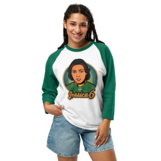 Jessica 6 3/4 sleeve raglan shirt