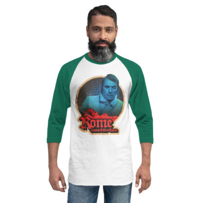 Rome June 6th 3/4 sleeve raglan shirt - Image 11
