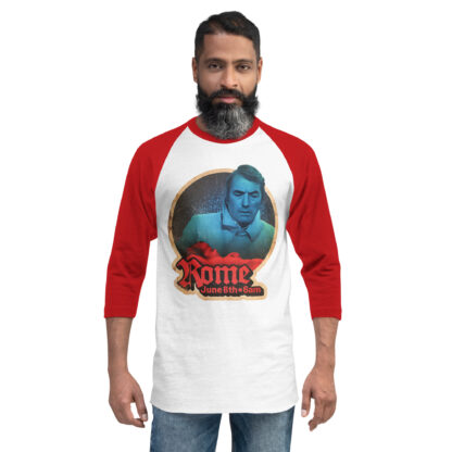 Rome June 6th 3/4 sleeve raglan shirt
