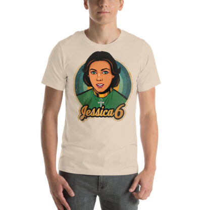 Jessica 6 Unisex T-shirt - Image 7