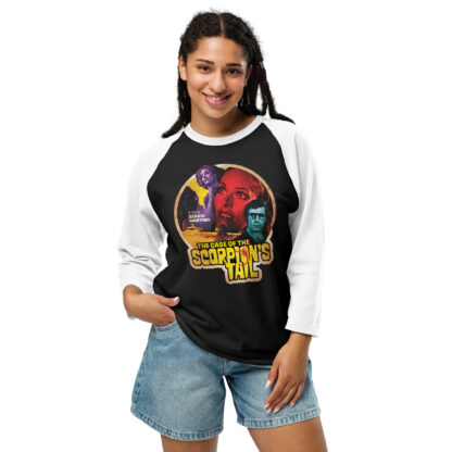 The Case of the Scorpion's Tail 3/4 sleeve raglan shirt - Image 2