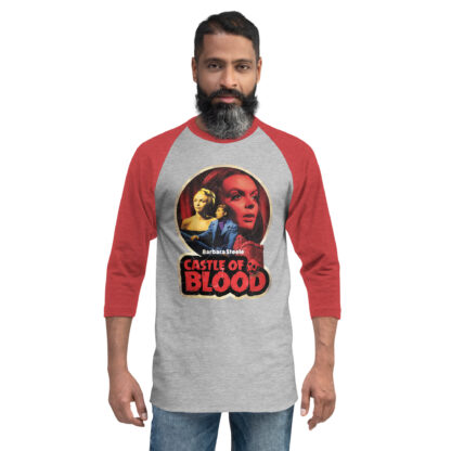 Castle of Blood 3/4 sleeve raglan shirt - Image 4