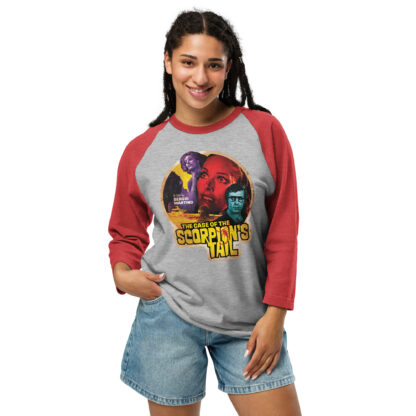 The Case of the Scorpion's Tail 3/4 sleeve raglan shirt - Image 5