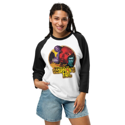 The Case of the Scorpion's Tail 3/4 sleeve raglan shirt - Image 7