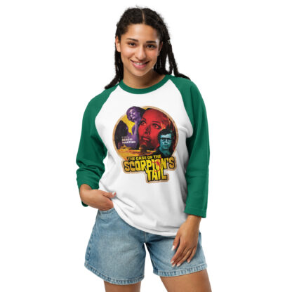 The Case of the Scorpion's Tail 3/4 sleeve raglan shirt - Image 11