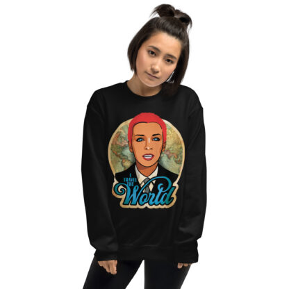 I Travel The World Unisex Sweatshirt - Image 2