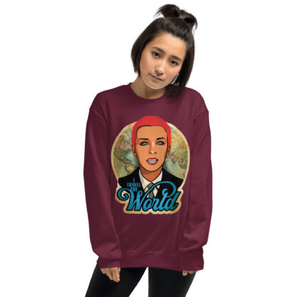I Travel The World Unisex Sweatshirt - Image 4