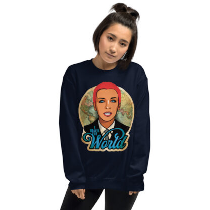 I Travel The World Unisex Sweatshirt - Image 3