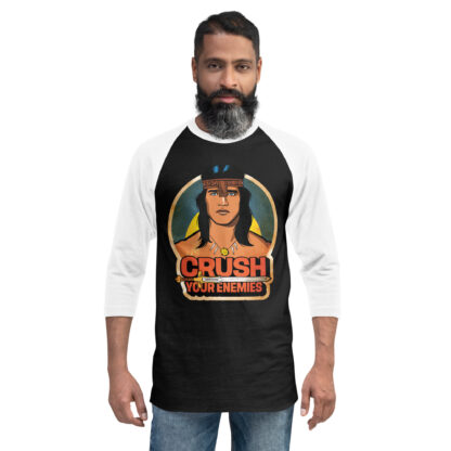 Crush Your Enemies 3/4 sleeve raglan shirt