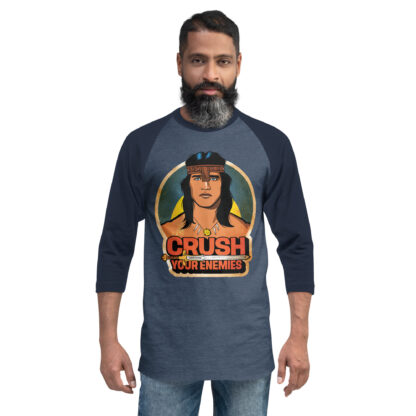 Crush Your Enemies 3/4 sleeve raglan shirt - Image 2