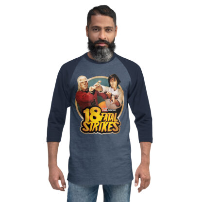18 Fatal Strikes 3/4 sleeve raglan shirt - Image 3