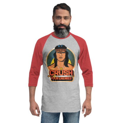 Crush Your Enemies 3/4 sleeve raglan shirt - Image 4