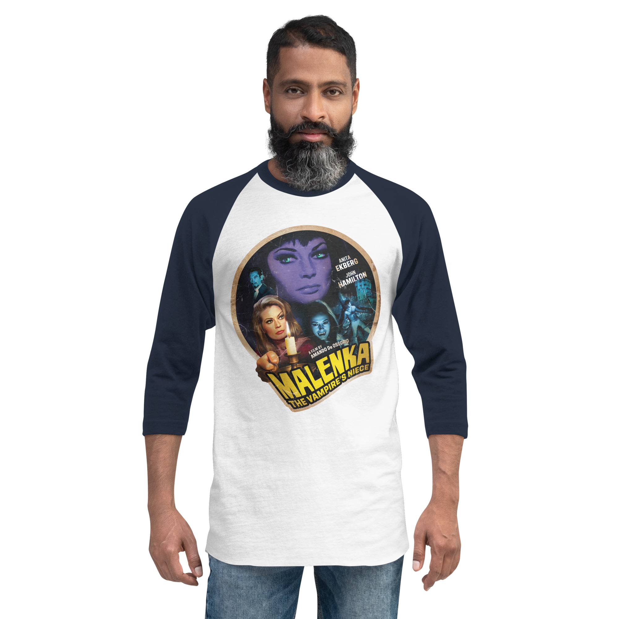 Makenka The Vampire's Niece (1969) 3/4 sleeve raglan shirt - Image 7