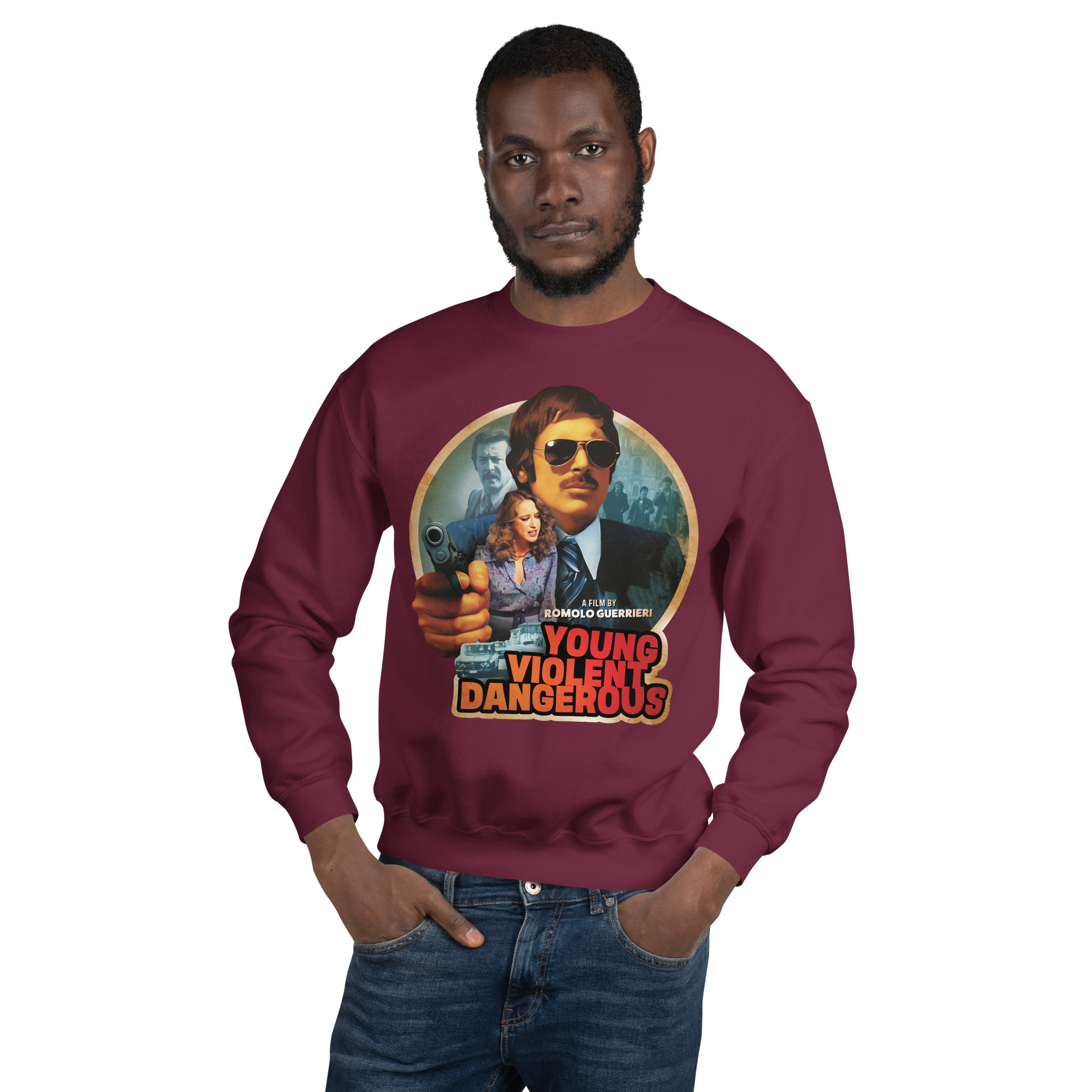 Young Violent Dangerous (1976) Unisex Sweatshirt - Image 4