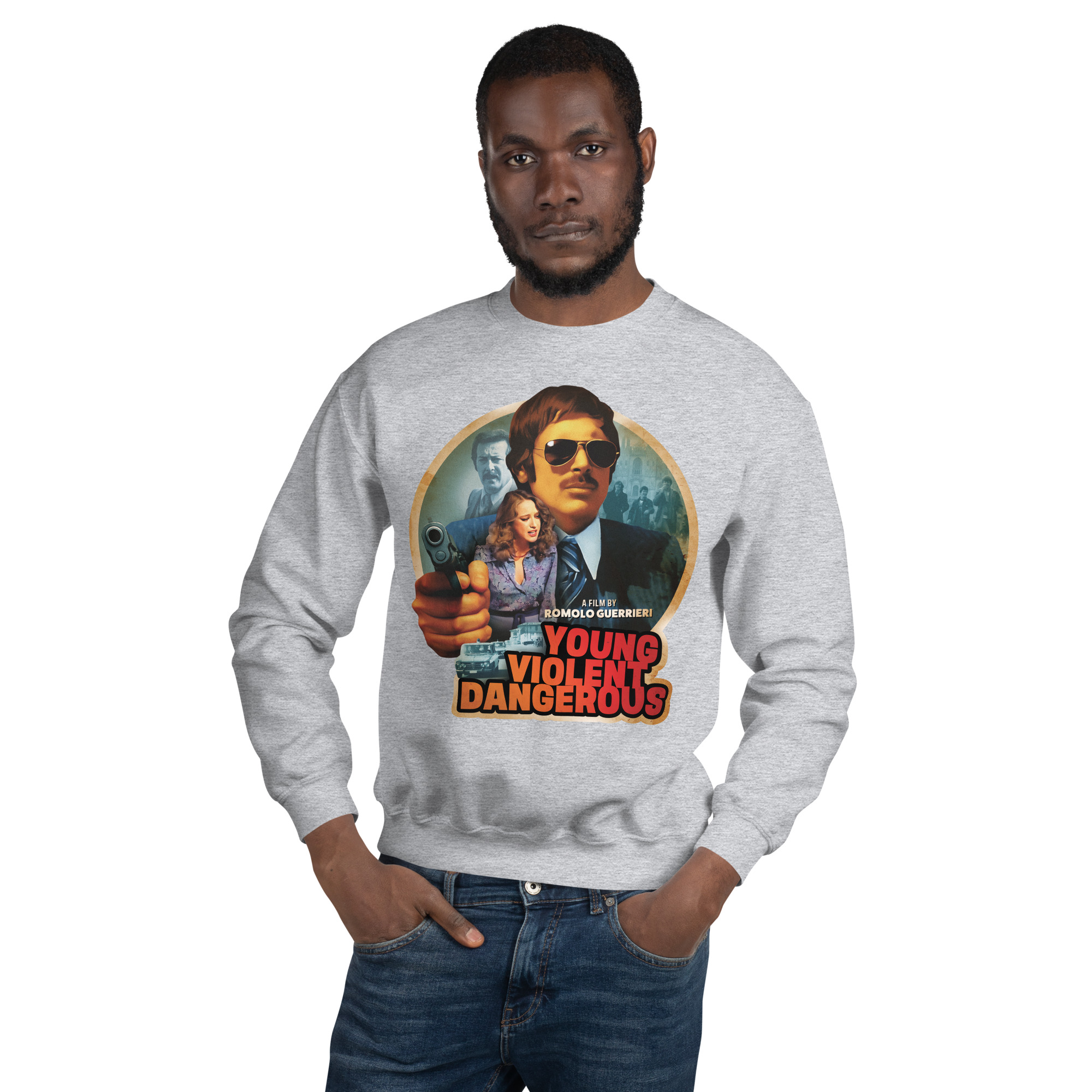 Young Violent Dangerous (1976) Unisex Sweatshirt - Image 7