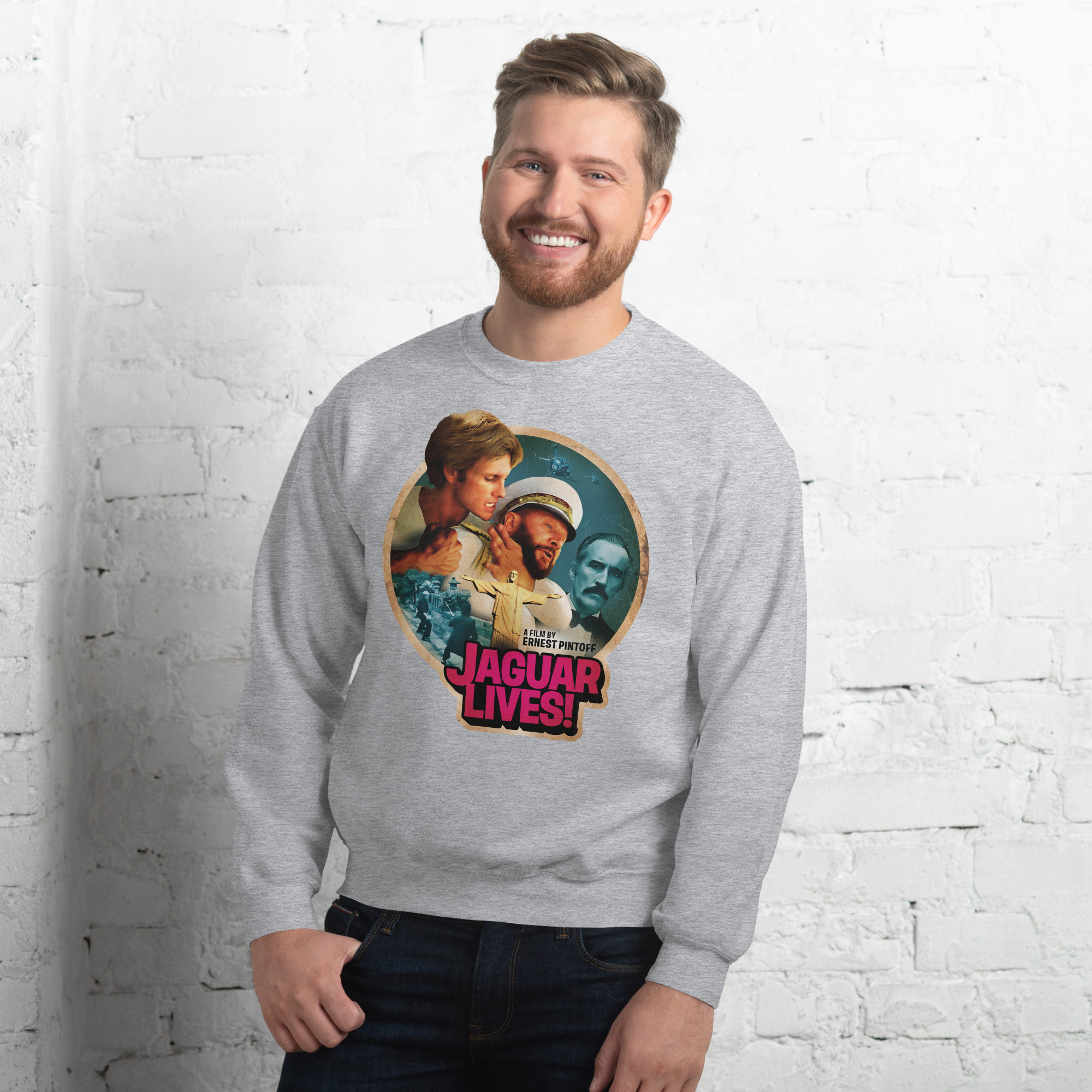 Jaguar Lives (1979) Unisex Sweatshirt - Image 8