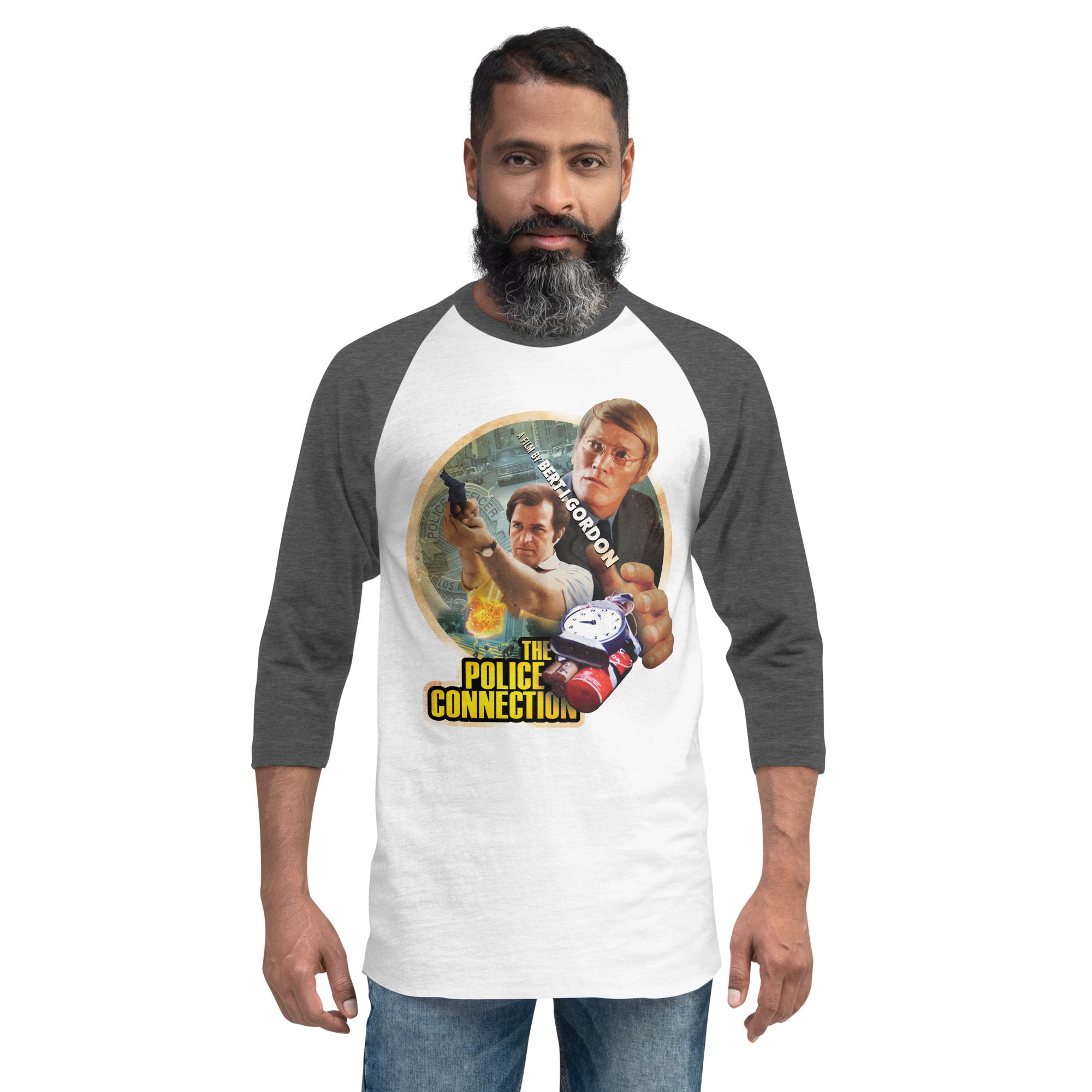 The Police Connection (1972) 3/4 sleeve raglan shirt - Image 10