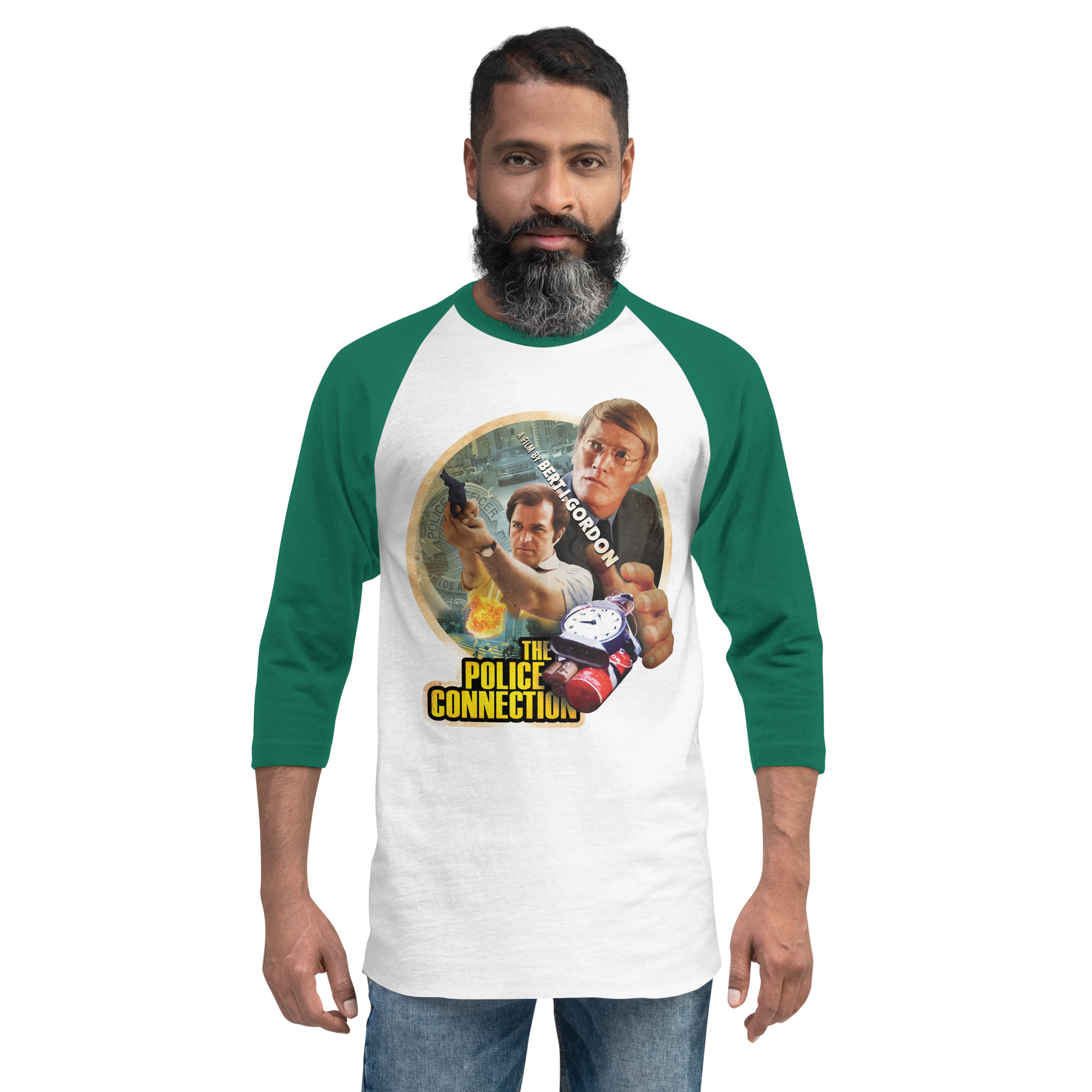 The Police Connection (1972) 3/4 sleeve raglan shirt - Image 11