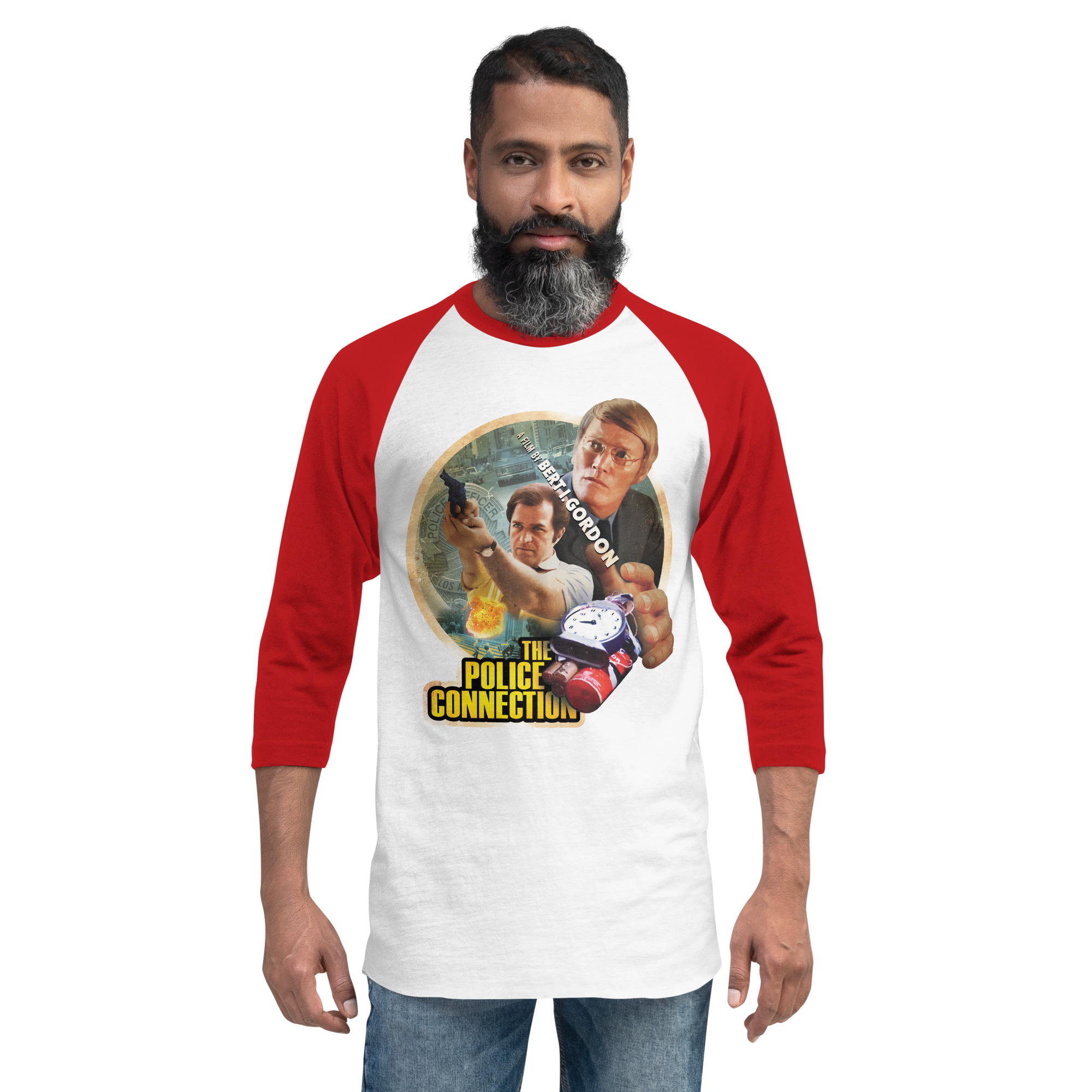 The Police Connection (1972) 3/4 sleeve raglan shirt - Image 9