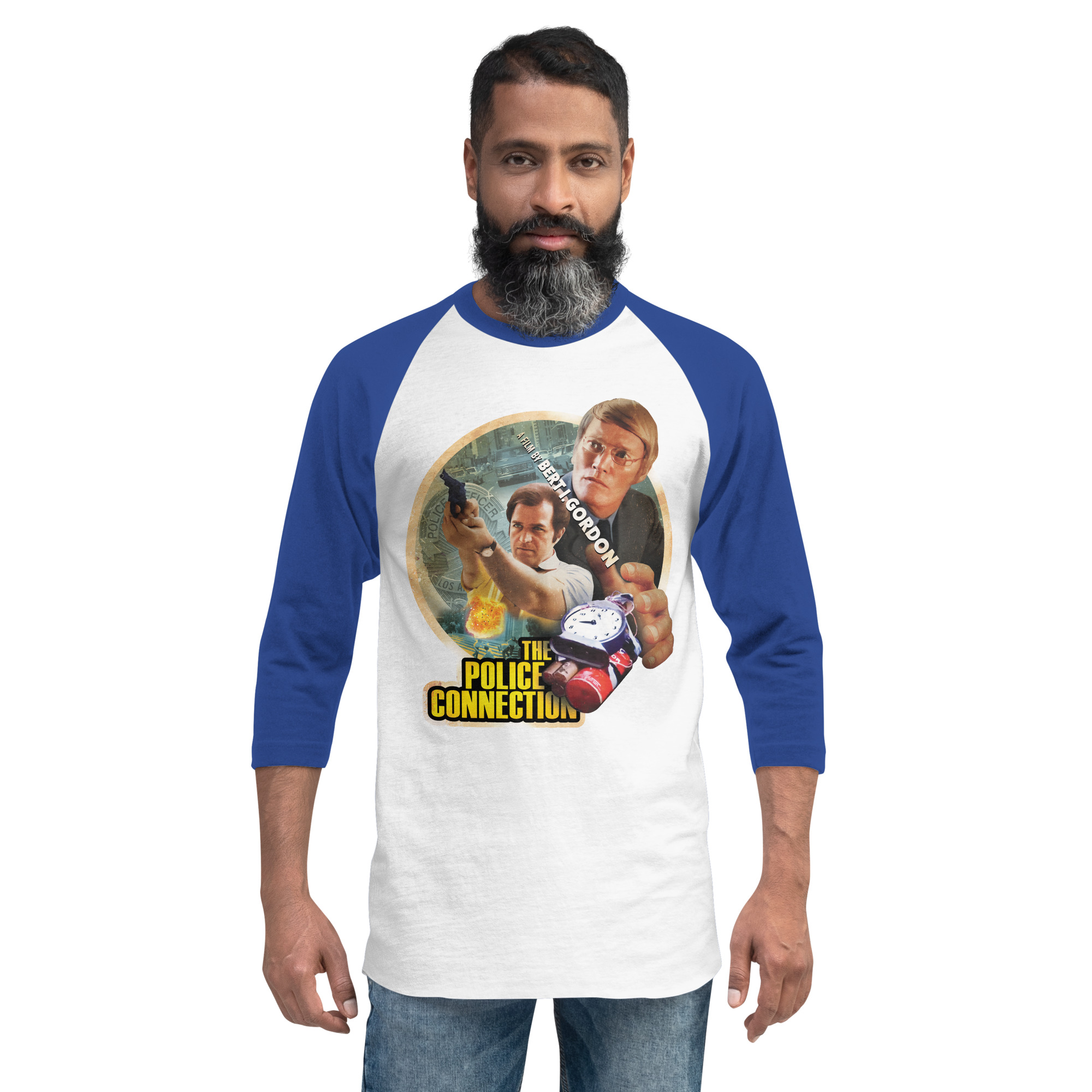 The Police Connection (1972) 3/4 sleeve raglan shirt - Image 8