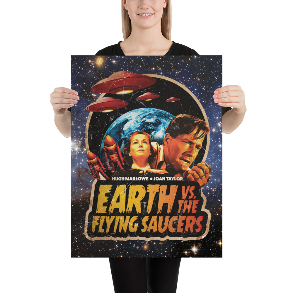Earth vs the Flying Saucers poster
