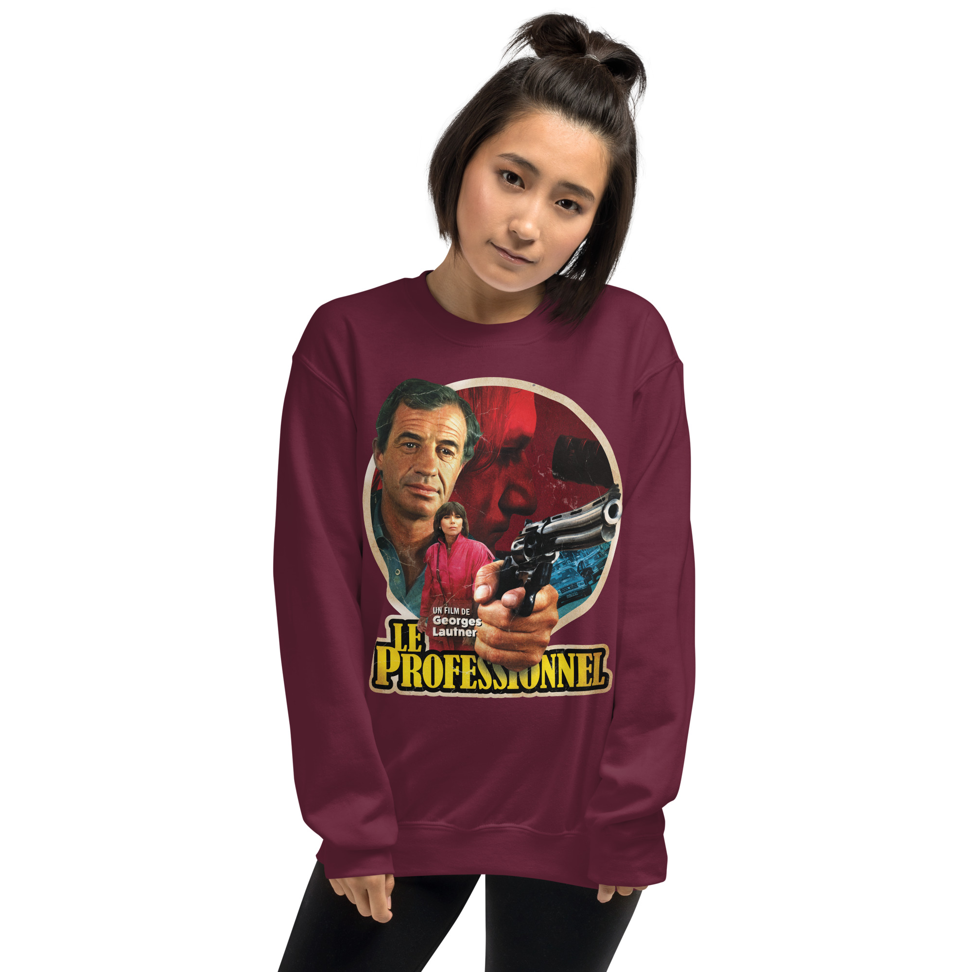 Le Professionnel (1981) Unisex Sweatshirt - Image 4